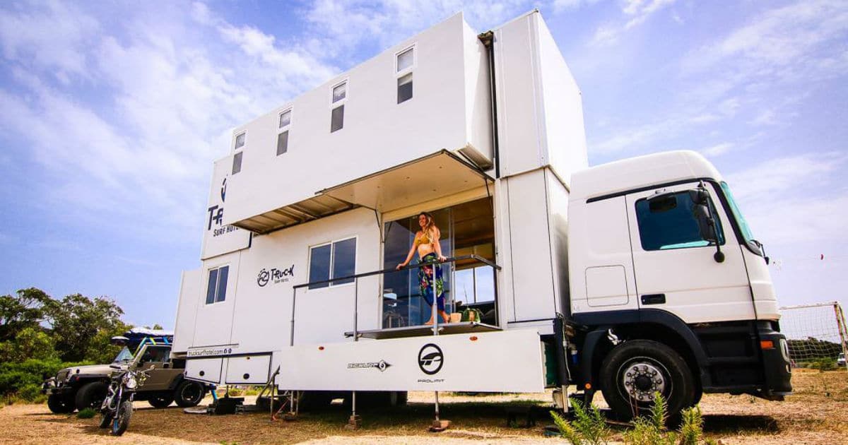 Truck Surf Hotel Offers A Luxury Double Decker Experience